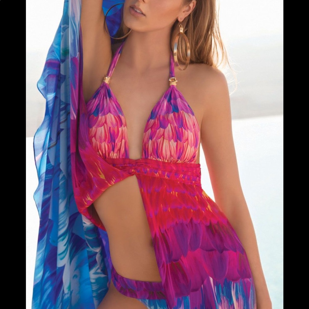 Gottex Cosmic Petals Long Dress sizeS